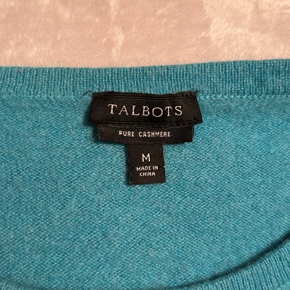Talbots Women's Blue Sweater / Pure Cashmere / Size Medium - Picture 2 of 5